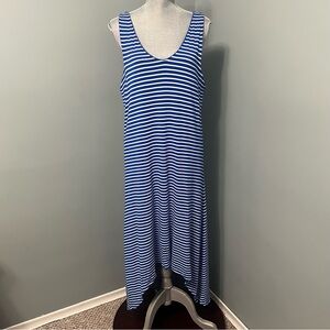 PENNINGTONS ADDITION ELLE high low striped sleeveless summer dress plus size 1X